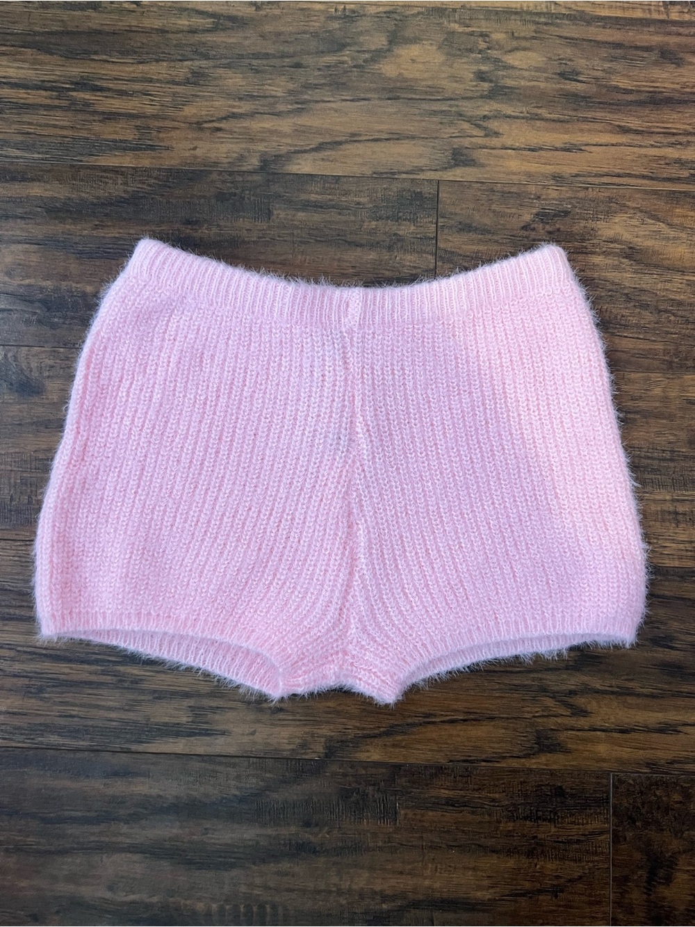 SHEIN Soft Pink Knit Bike Shorts